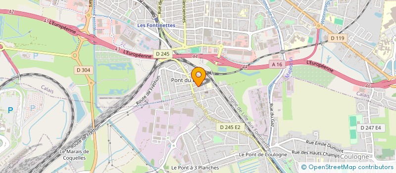 localisation de l'entreprise MONSIEUR STEPHANE COURBOT  CALAIS