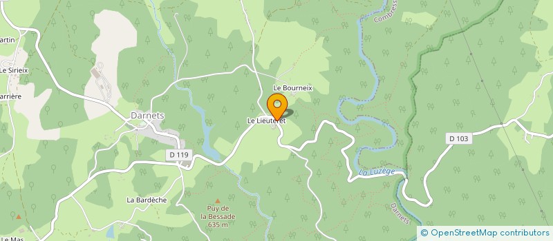 localisation de l'entreprise MONSIEUR STEPHANE COURTEIX  DARNETS