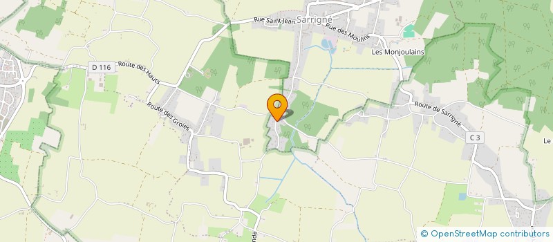 localisation de l'entreprise MONSIEUR STEPHANE COURTINIER  SARRIGNE