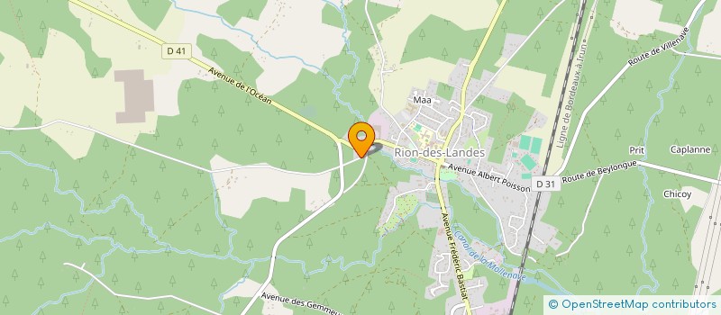 localisation de l'entreprise MONSIEUR STEPHANE COURTOIS  RION-DES-LANDES