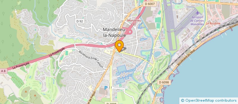 localisation de l'entreprise MONSIEUR STEPHANE COUSINAT à MANDELIEU-LA-NAPOULE