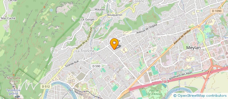 localisation de l'entreprise MONSIEUR STEPHANE COUTANT à CORENC