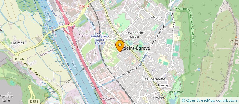 localisation de l'entreprise MONSIEUR STEPHANE CREOLA  SAINT-EGREVE