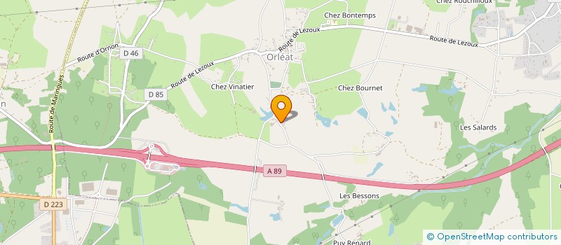 localisation de l'entreprise MONSIEUR STEPHANE CREPIN  ORLEAT