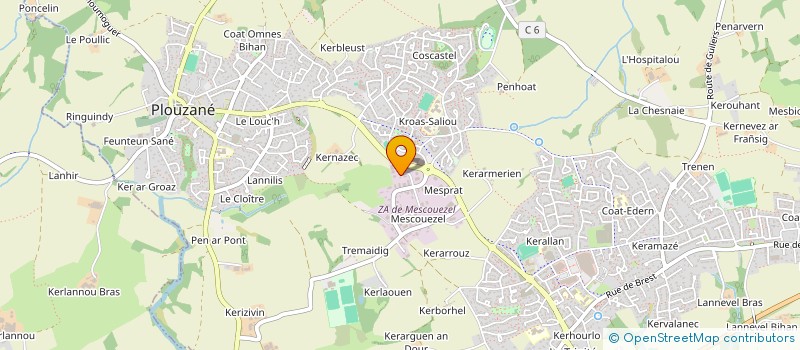 localisation de l'entreprise MONSIEUR STEPHANE CRIQUET  PLOUZANE