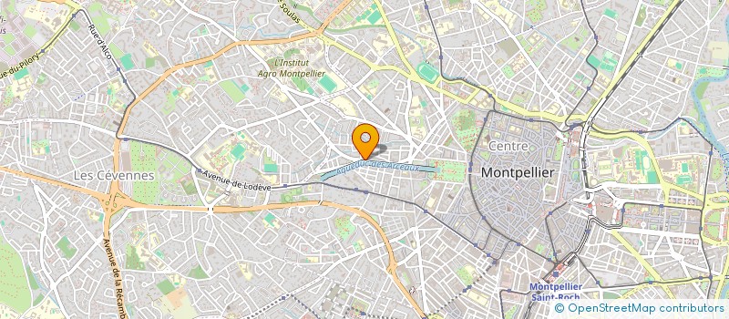 localisation de l'entreprise MONSIEUR STEPHANE CROS  MONTPELLIER