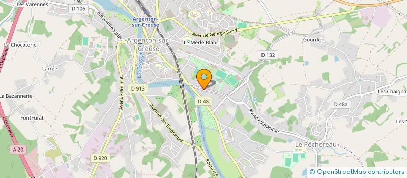 localisation de l'entreprise MONSIEUR STEPHANE CUCCO à ARGENTON-SUR-CREUSE
