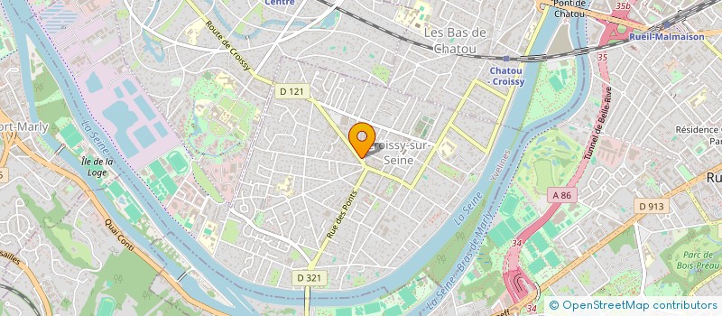 localisation de l'entreprise MONSIEUR STEPHANE CUEILLE  CROISSY-SUR-SEINE