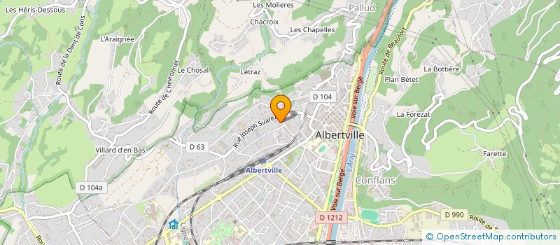 localisation de l'entreprise MONSIEUR STEPHANE CUGNET à ALBERTVILLE