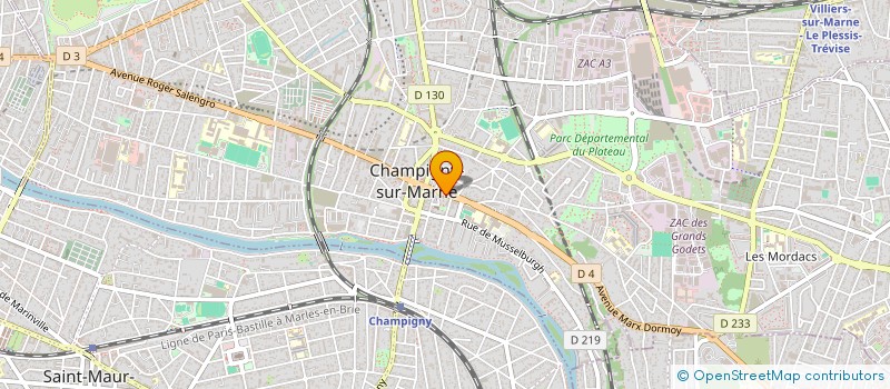 localisation de l'entreprise MONSIEUR STEPHANE CUPERLY  CHAMPIGNY-SUR-MARNE