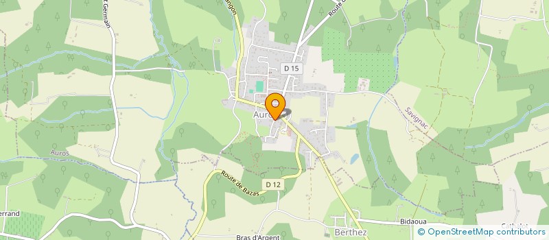 localisation de l'entreprise MONSIEUR STEPHANE CURSAN  AUROS