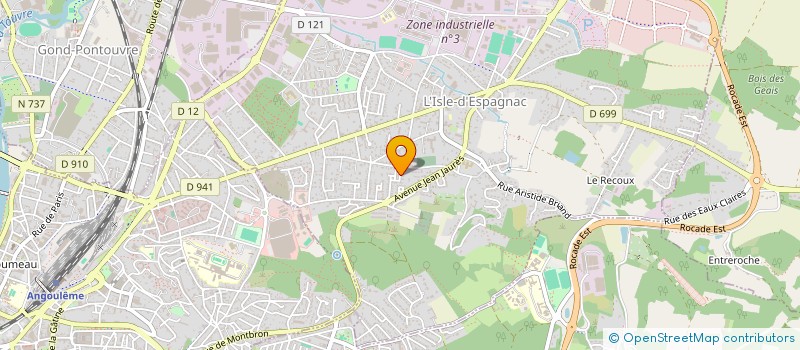 localisation de l'entreprise MONSIEUR STEPHANE DA CONCEICAO  L'ISLE-D'ESPAGNAC