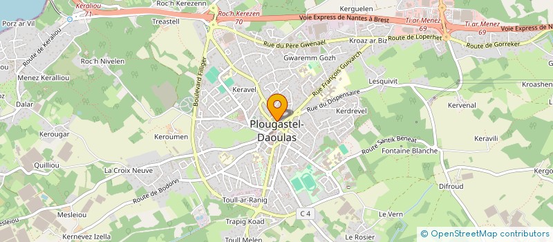 localisation de l'entreprise MONSIEUR STEPHANE DA CRUZ à PLOUGASTEL-DAOULAS