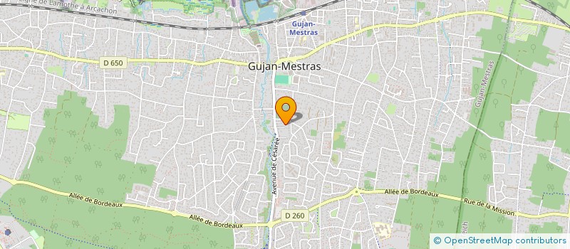 localisation de l'entreprise MONSIEUR STEPHANE DA CUNHA  GUJAN-MESTRAS