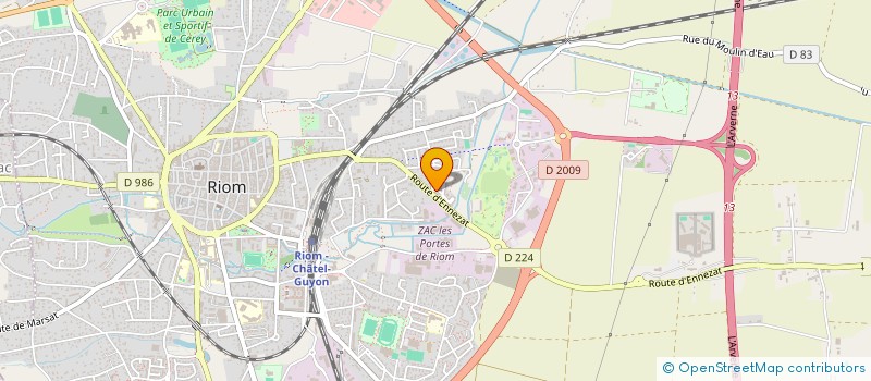 localisation de l'entreprise MONSIEUR STEPHANE DA SILVA  RIOM