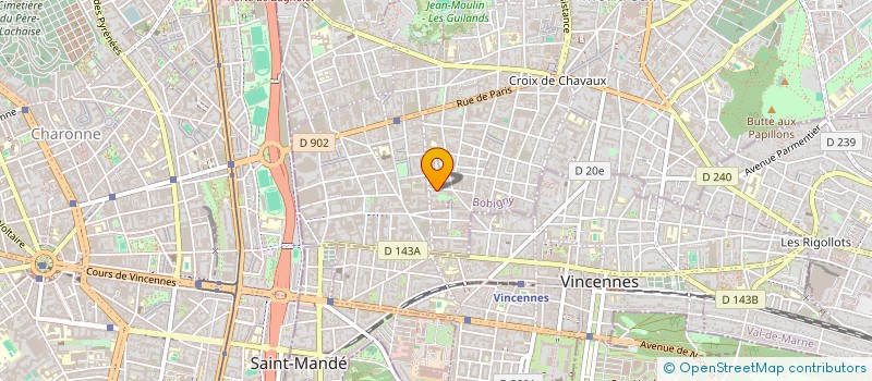 localisation de l'entreprise MONSIEUR STEPHANE DAMANT à MONTREUIL