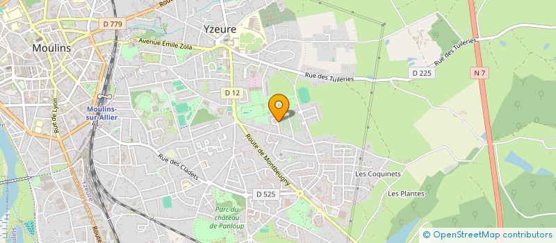 localisation de l'entreprise MONSIEUR STEPHANE DAMPIERRE  YZEURE