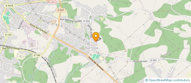localisation de l'entreprise MONSIEUR STEPHANE DAUDIGEOS GAUZERE  NARROSSE