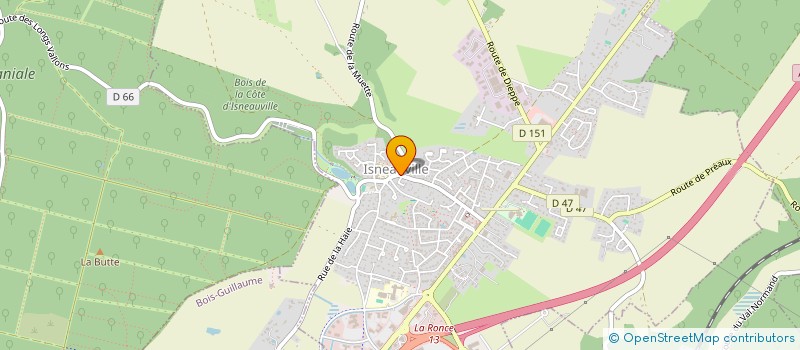 localisation de l'entreprise MONSIEUR STEPHANE DAUSSY  ISNEAUVILLE