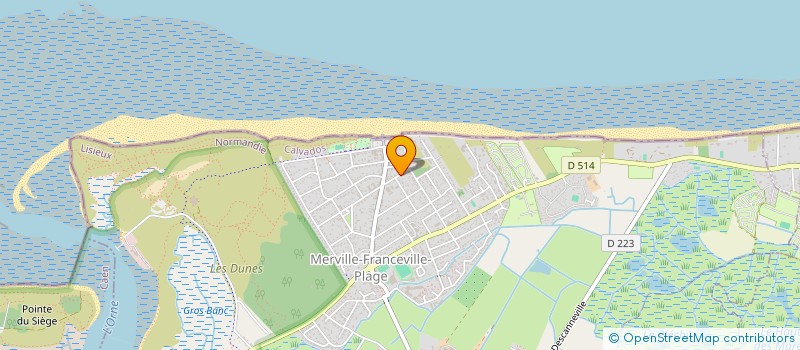 localisation de l'entreprise MONSIEUR STEPHANE DAUVERGNE  MERVILLE-FRANCEVILLE-PLAGE