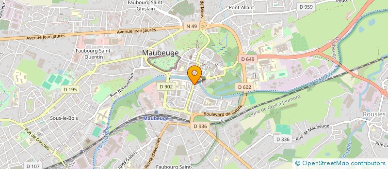 localisation de l'entreprise MONSIEUR STEPHANE DAVID à MAUBEUGE