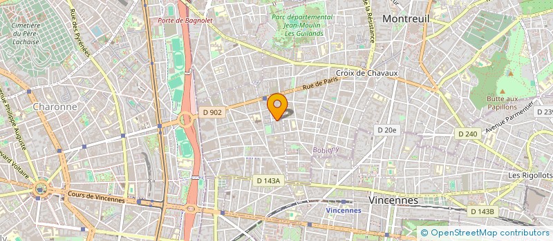 localisation de l'entreprise MONSIEUR STEPHANE DAVID à MONTREUIL