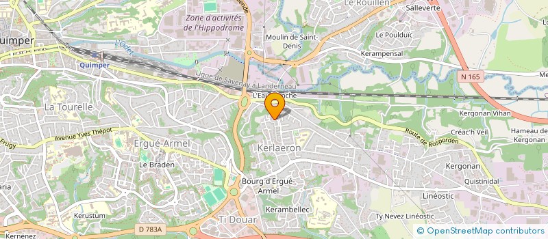 localisation de l'entreprise MONSIEUR STEPHANE DAVID à QUIMPER