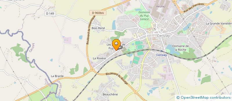 localisation de l'entreprise MONSIEUR STEPHANE DAVIET  CERIZAY