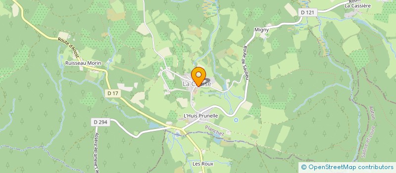 localisation de l'entreprise MONSIEUR STEPHANE DE BROUX  PLANCHEZ