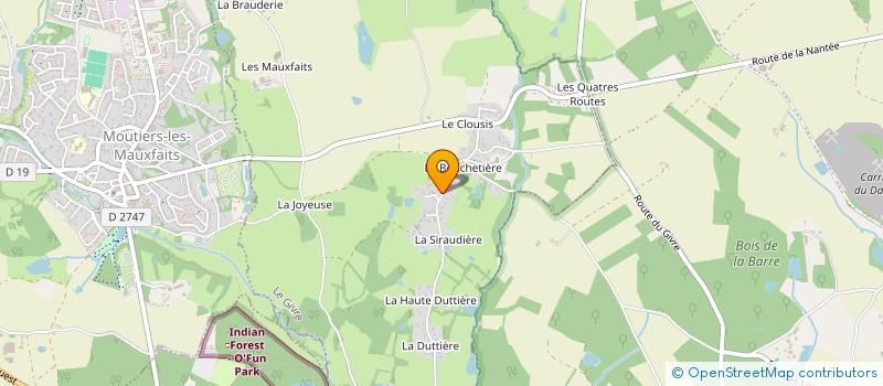 localisation de l'entreprise MONSIEUR STEPHANE DE LA RUELLE  LE GIVRE