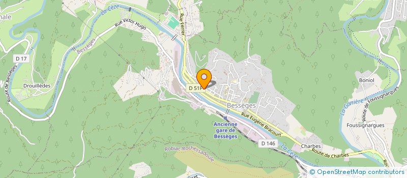 localisation de l'entreprise MONSIEUR STEPHANE DE ROBERT DE BOUSQUET  BESSEGES