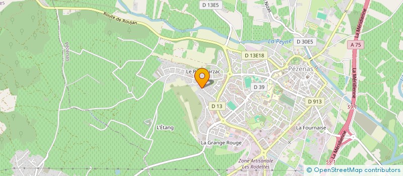 localisation de l'entreprise MONSIEUR STEPHANE DEBEL  PEZENAS