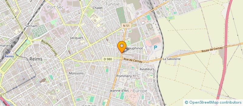 localisation de l'entreprise MONSIEUR STEPHANE DEDIEU  REIMS