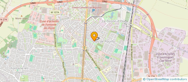 localisation de l'entreprise MONSIEUR STEPHANE DEFOSSEZ à DIJON