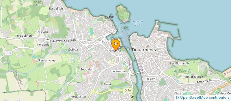 localisation de l'entreprise MONSIEUR STEPHANE DEJEUX à DOUARNENEZ