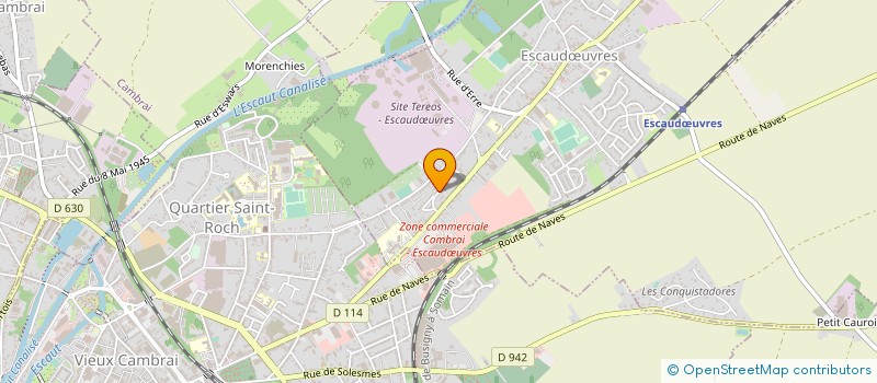 localisation de l'entreprise MONSIEUR STEPHANE DELAME  ESCAUDOEUVRES