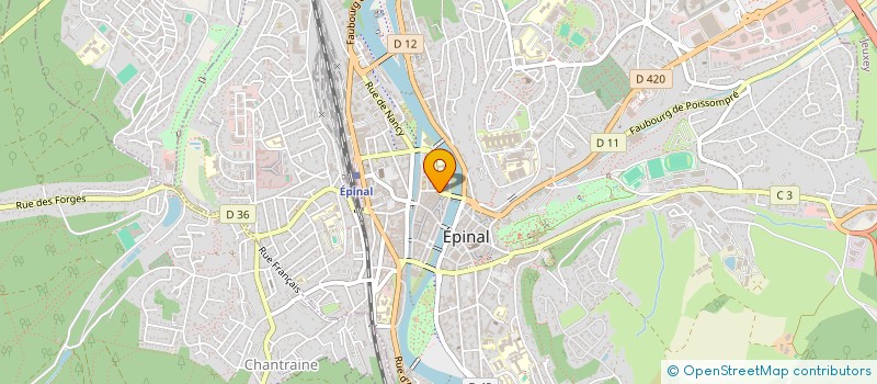 localisation de l'entreprise MONSIEUR STEPHANE DELBET  EPINAL