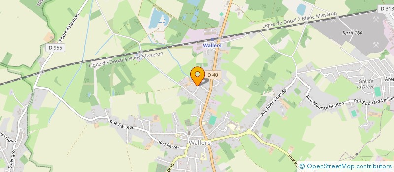 localisation de l'entreprise MONSIEUR STEPHANE DELEBARRE  WALLERS