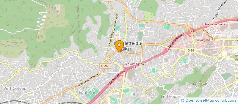 localisation de l'entreprise MONSIEUR STEPHANE DELMAS à LA VALETTE-DU-VAR