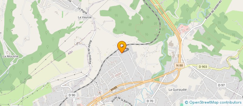 localisation de l'entreprise MONSIEUR STEPHANE DELNAUD  LESCURE-D'ALBIGEOIS