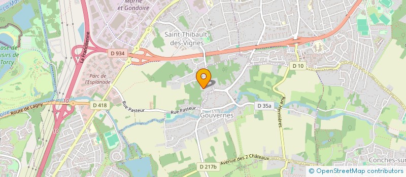 localisation de l'entreprise MONSIEUR STEPHANE DELPORTE  SAINT-THIBAULT-DES-VIGNES