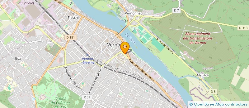 localisation de l'entreprise MONSIEUR STEPHANE DEMANGEAT  VERNON