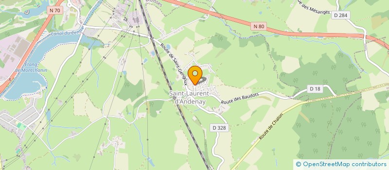 localisation de l'entreprise MONSIEUR STEPHANE DEMOUX  SAINT-LAURENT-D'ANDENAY