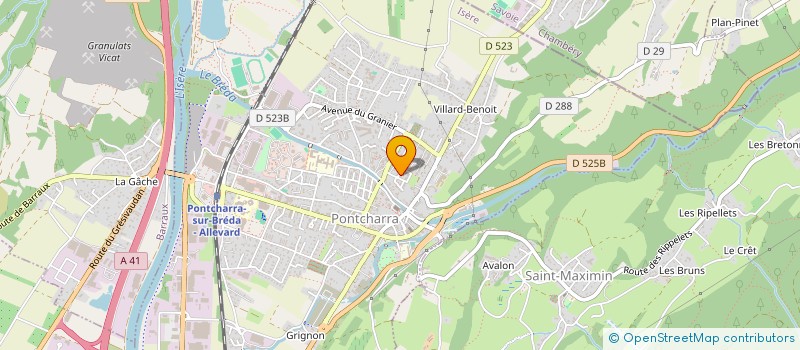 localisation de l'entreprise MONSIEUR STEPHANE DENNI  BETTON-BETTONET