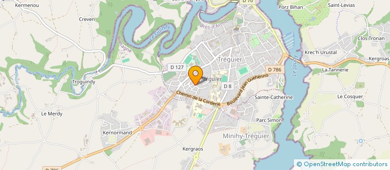 localisation de l'entreprise MONSIEUR STEPHANE DENOUEL  TREGUIER