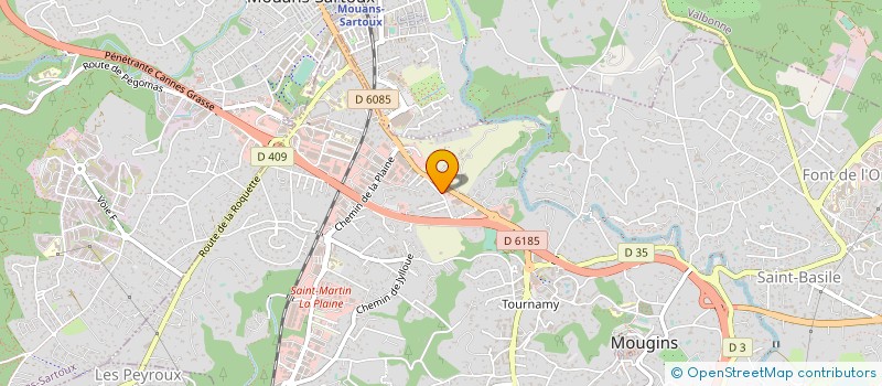 localisation de l'entreprise MONSIEUR STEPHANE DENTELLE à MOUGINS