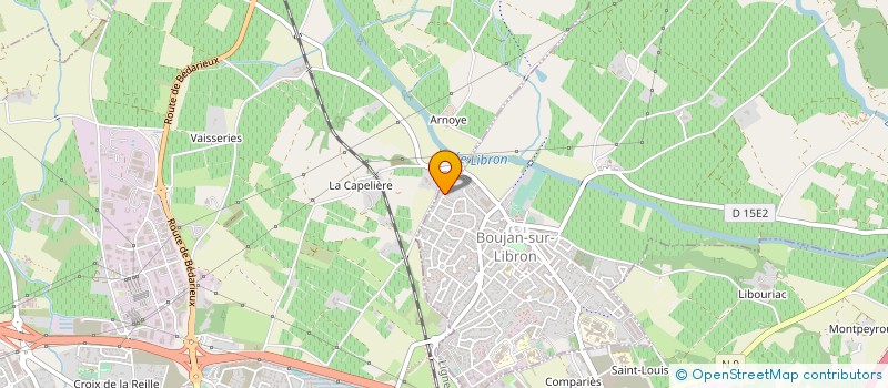 localisation de l'entreprise MONSIEUR STEPHANE DENYS  BOUJAN-SUR-LIBRON