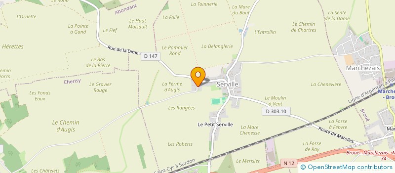 localisation de l'entreprise MONSIEUR STEPHANE DEREGIS à SERVILLE