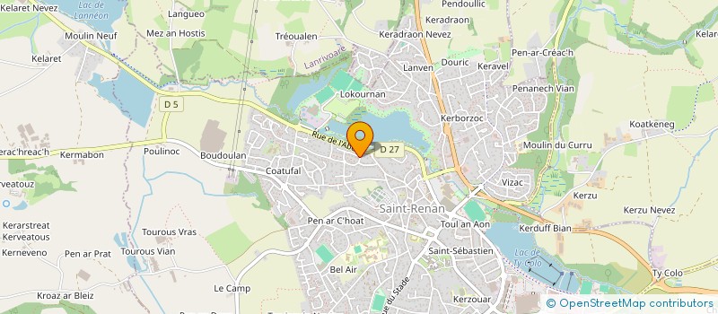 localisation de l'entreprise MONSIEUR STEPHANE DEREINE à SAINT-RENAN