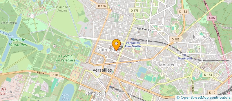 localisation de l'entreprise MONSIEUR STEPHANE DERRIEN à VERSAILLES